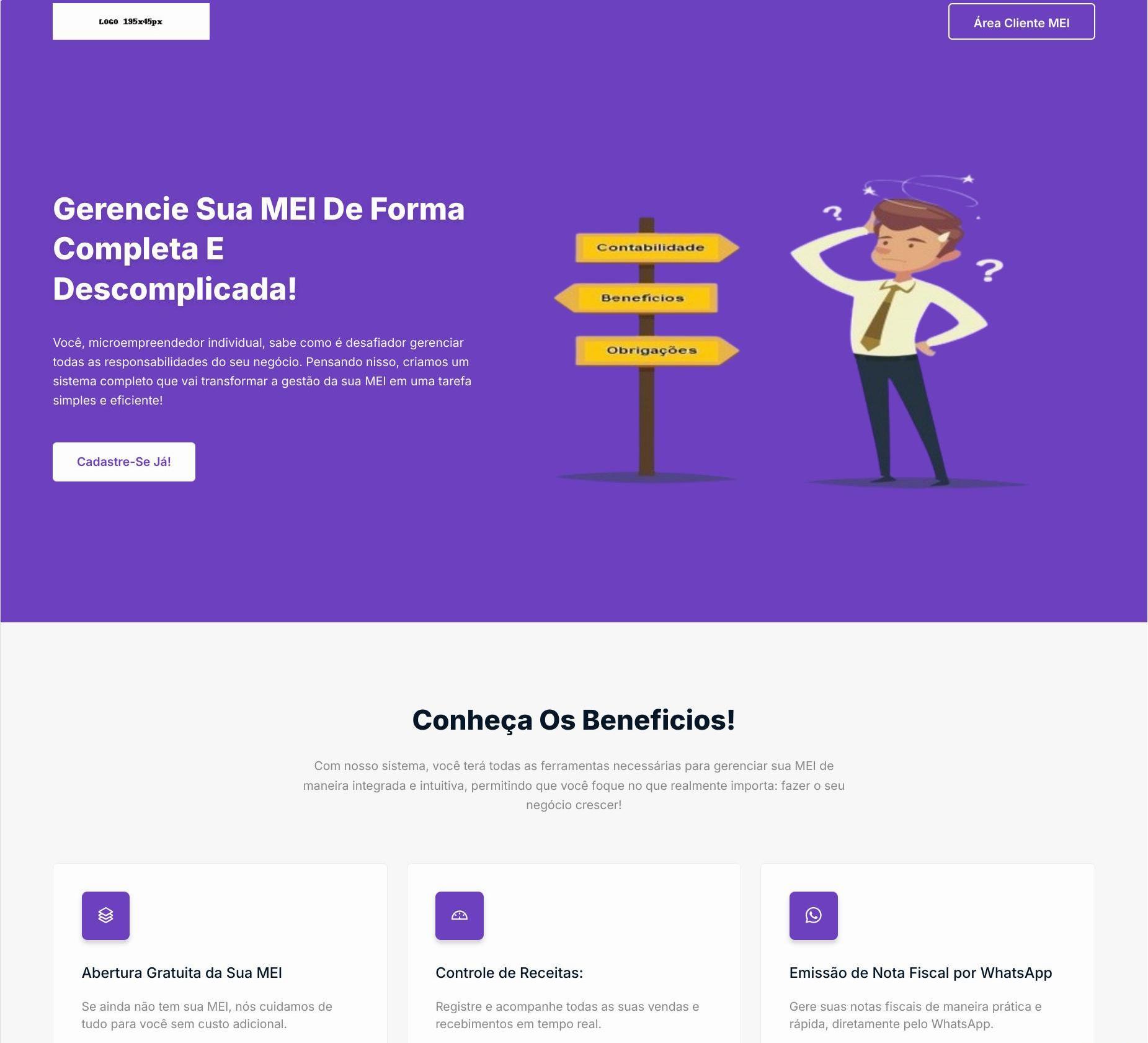 Landing Page MEI